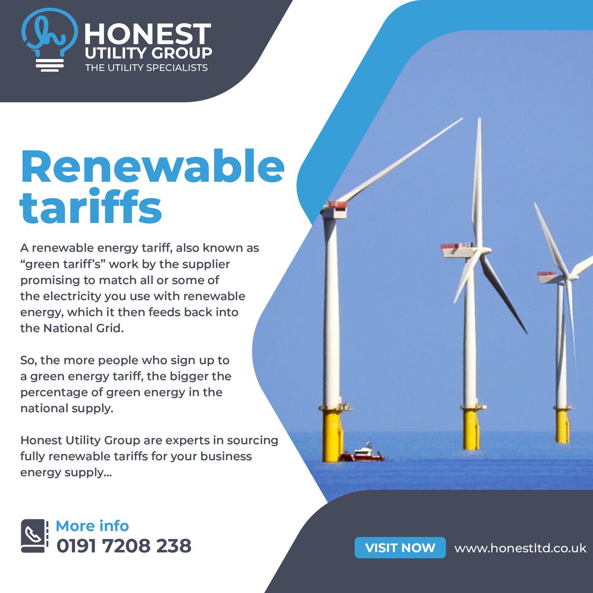Are you looking to become greener? Either with your utilities, solar, or via EV charge points?

Give Honest a call on 0191 7208 238

Or drop us a message at lnkd.in/gRBDEq7j

#renewableenergy #greenenergy #greenenergysolutions #honestyisthebestpolicy