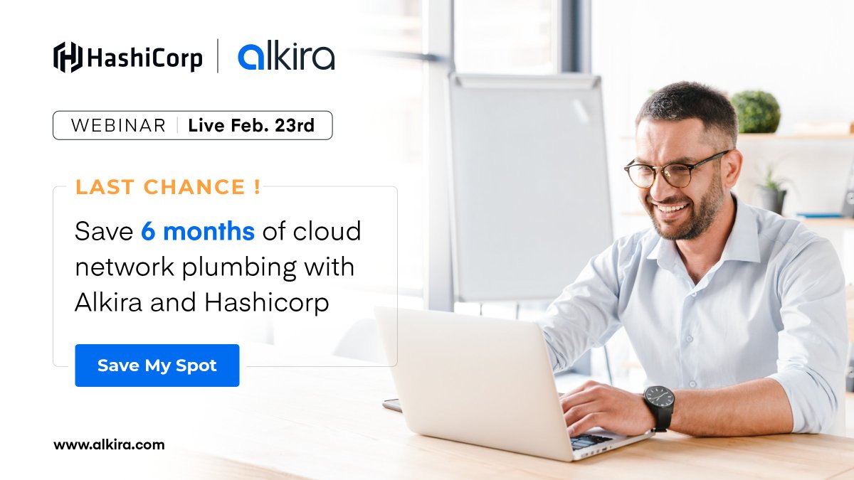 ❗️[Webinar Alert]❗️ Last chance to register for our Multi-Cloud #NetworkAutomation and Scale webinar featuring guest speaker Michael Tharpe from <a href="/HashiCorp/">HashiCorp, an IBM Company</a>. Learn how to create a reliable network foundation that enables your business! Register now! lnkd.in/gkU9Z2xX
