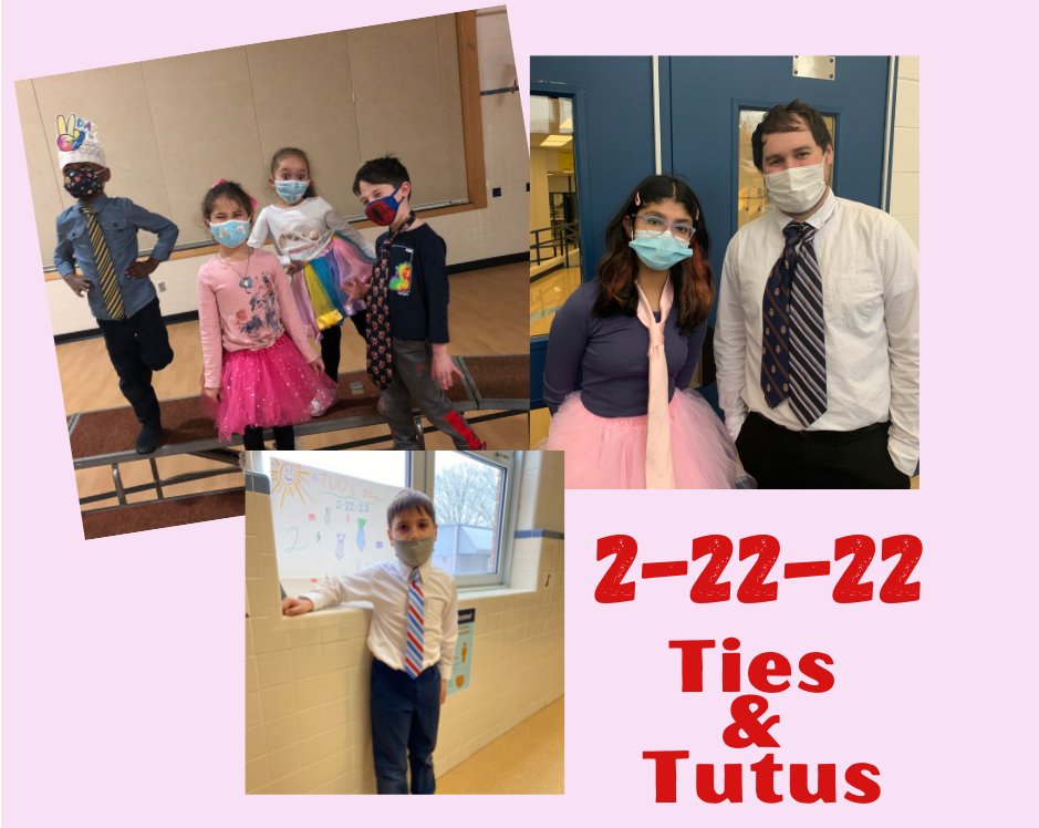 Gr8FallsES's tweet photo. Happy 2-22-22 😍 We are celebrating in style with our ties and tutus! #OurFCPS #FCPSRegion1 https://t.co/LMeVhHJrk1