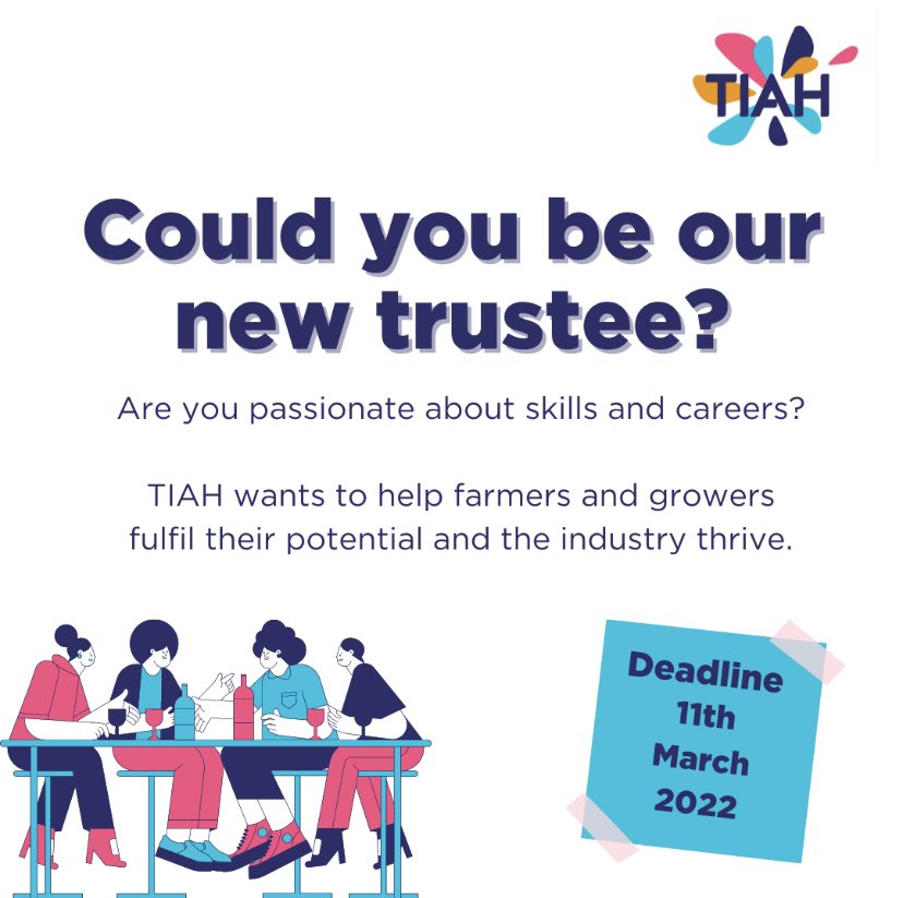 Could you be our next Trustee?

We’re looking for those that share our vision to improve agriculture and horticulture by attracting new talent. Whilst promoting and enabling education, training, advice, and information for people working the industry.  
bit.ly/3HdCAjj