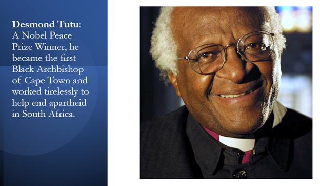 TheNETwork_Natl's tweet photo. Celebrating Black History Month 2022! Join us each week as we post a BHM Fact about a male and female by posting your own and tagging on Social Media! #TheNETworkBHM2022 #TheNTWRKBlack365 #NETworkWellness #NETworkPUUSH #ArchbishopDesmondTutu #BHMWeek4 https://t.co/ikwe008vKp