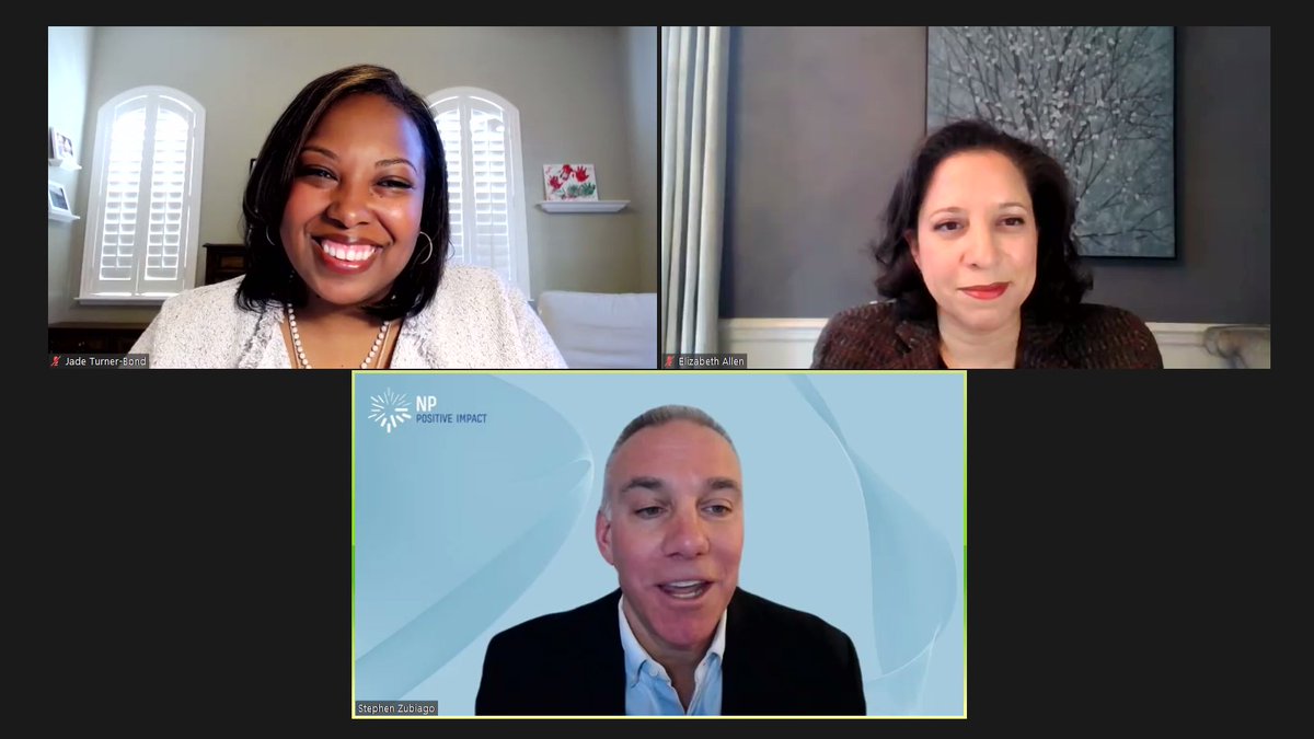 Zubiago's tweet photo. I had the honor of introducing @NPR’s Chief Legal Officer (and #ProudNPAlum) Elizabeth Allen on today’s Let’s Talk. Thank you Elizabeth for joining us, and NP’s Jade Turner-Bond for moderating the conversation. https://t.co/Fc5osM5u3B