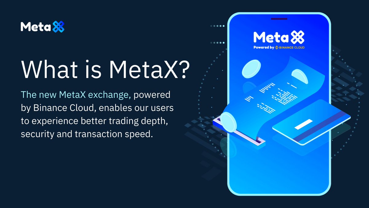 GlobalMetax's tweet photo. What is MetaX?

MetaX is a brand new exchange, powered by Binance Cloud. Open new opportunities for better trading depth, security and transaction speed.

Attend the project and check the updates to be on the wave of crypto here:

https://t.co/NjhEXqXdQL https://t.co/aNxwLvklgK