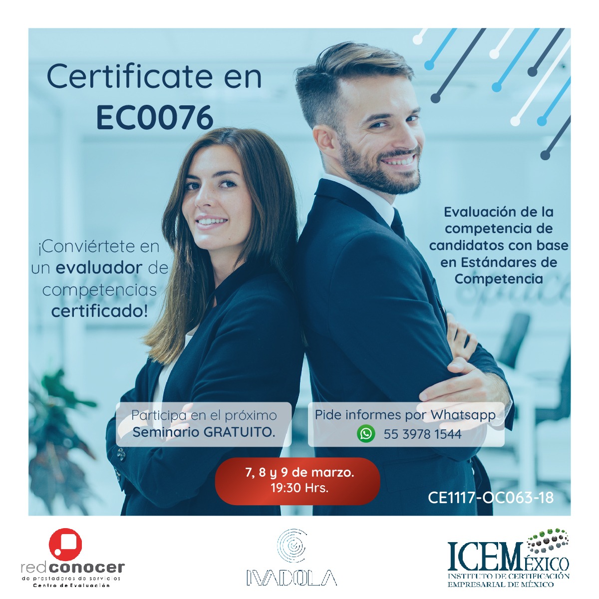 IVADOLAoficial's tweet photo. Seminario GRATUITO completamente en VIVO tema:

“Cómo Incrementar tus Oportunidades Profesionales y Laborales Diseñando e impartiendo Cursos Alineados a los Requerimientos de la SEP-CONOCER".  

Visita https://t.co/KOh7oU8hU2 https://t.co/UhRfVpnh1h