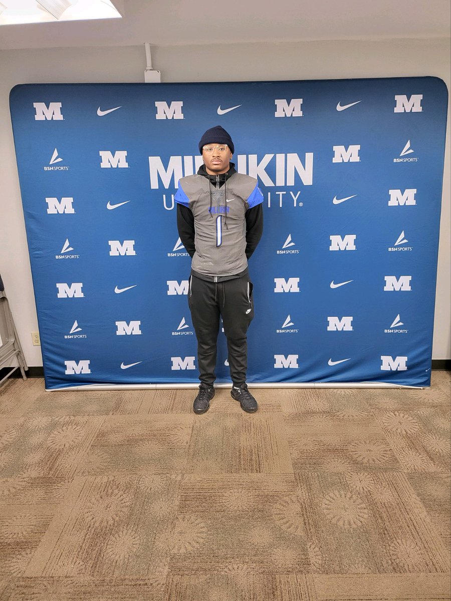 MVPJC28's tweet photo. Thanks coach @MillikinHFC and the @MU_BigBlueFB community for the great visit today I really appreciate it!!! @coachdevon_reed @DeepDishFB @EDGYTIM https://t.co/Xgv3vhLi2u