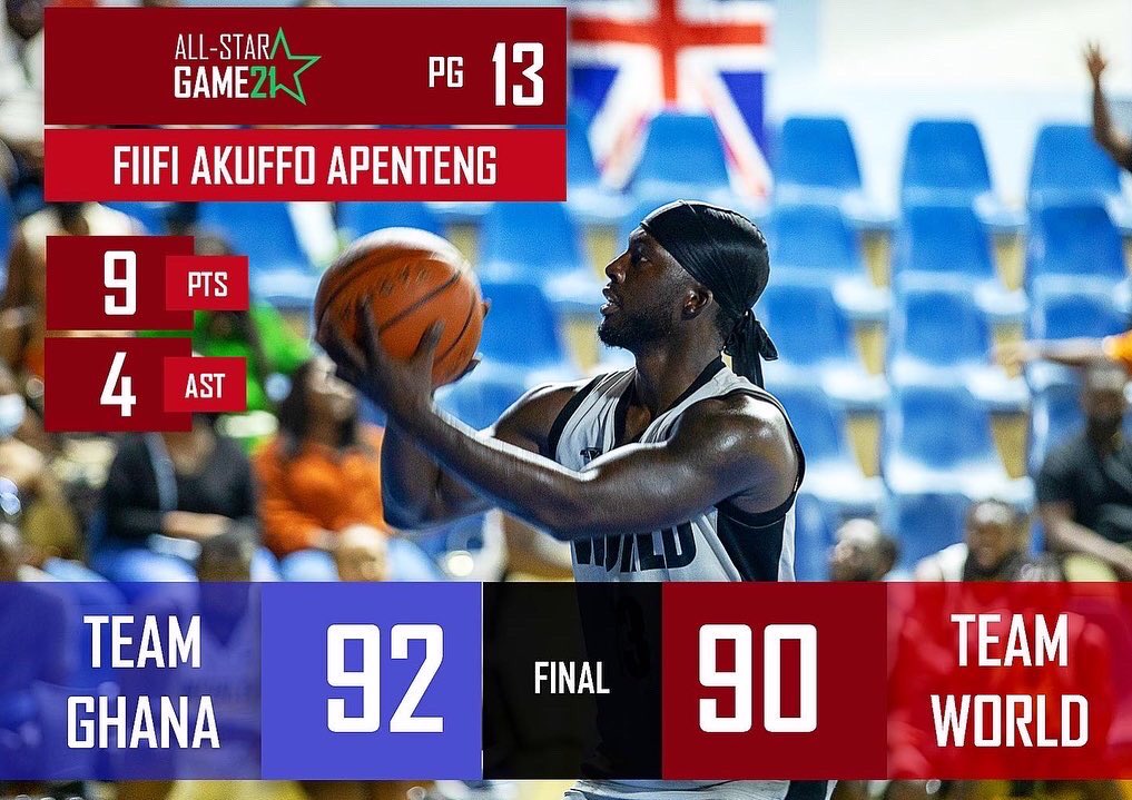GDASG22's tweet image. Congratulations to our GDASG21 MVP @dennismantse . Incredible  performance to help team Ghana secure the win in this year’s All- Star Game.
Swipe to Check out our top performers.