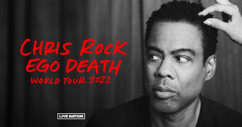 chrisrock's tweet image. Ego Death World Tour 2022  all new material introspective very personal and very funny . Can’t wait to show you. The link for tickets is in my bio.