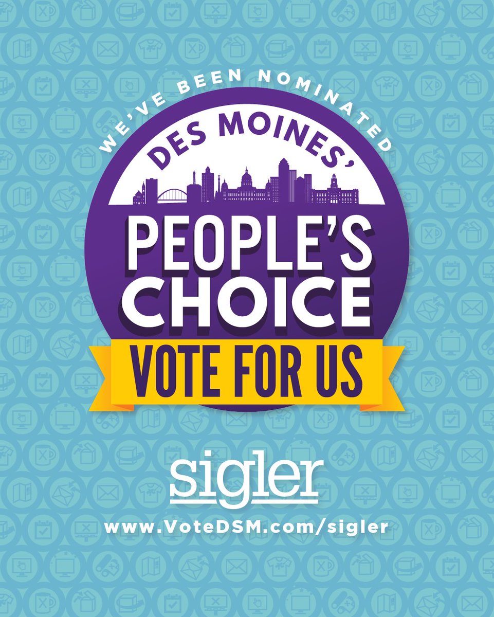 siglercompanies's tweet photo. We are honored to be nominated BEST in the Des Moines' People's Choice Awards this year!🏆 From today through March 18, you can cast your votes DAILY for Sigler!☑️ We’d really appreciate your support. #DSMPeoplesChoice
👉 https://t.co/VvGNkP9tHr https://t.co/XSIS90fgUl