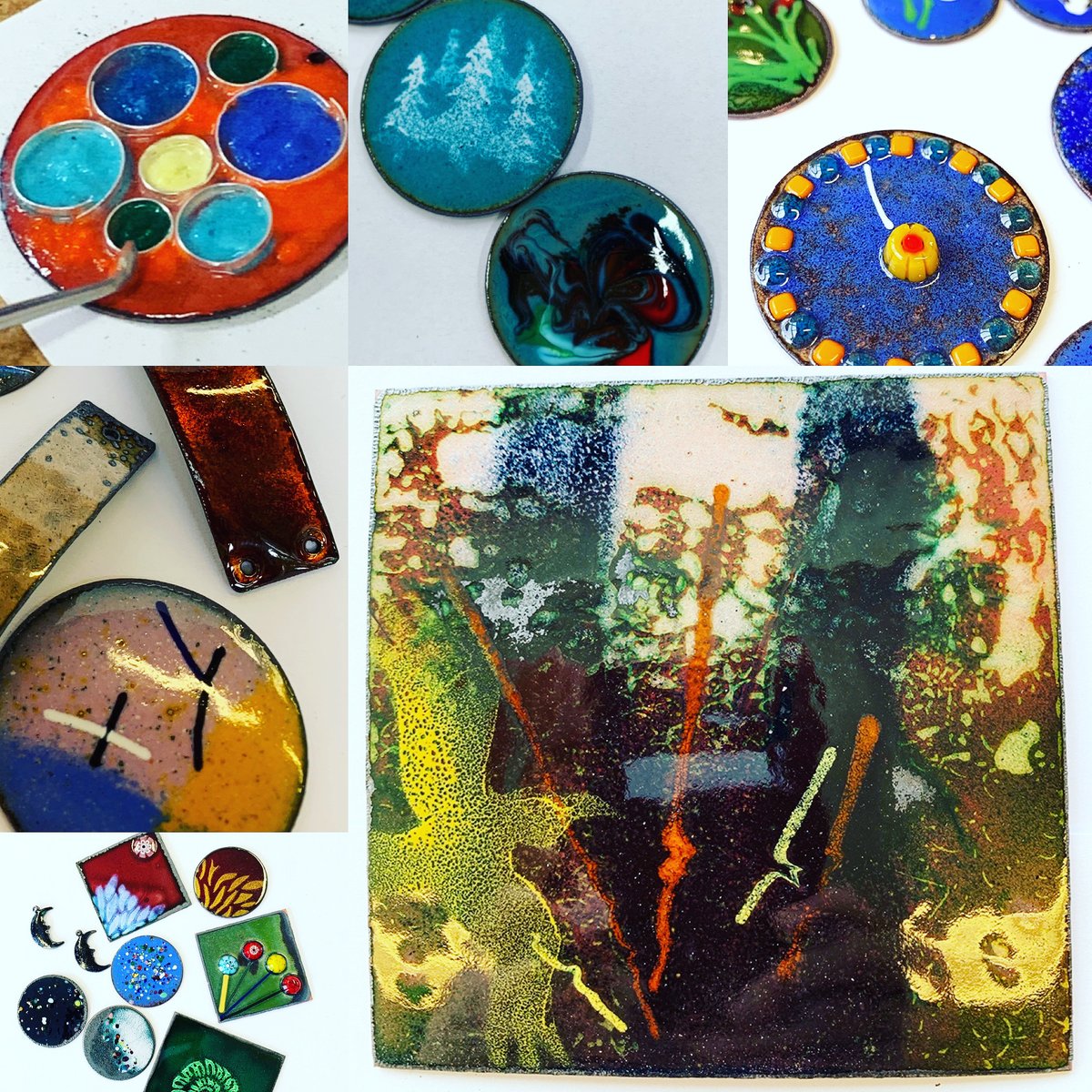 Firemiststudio's tweet photo. Saturday 12 &amp; Sunday 13 March 2022:
2-day Weekend Workshop ~ Enamelling @makingspace_org 2 Bishopstoke Road, Leigh Park, Havant, PO9 5BN. 10am - 4.30pm both days.
#christinejohnsonjewellery #enamelling #enamellingworkshop #makingspace #leighparkcrafts #havantcrafts https://t.co/fPtQa6gLGJ