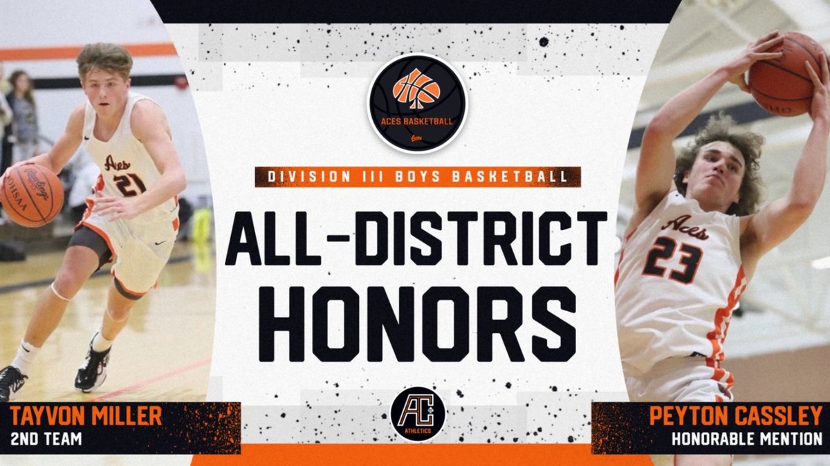 AC_Athletics1's tweet photo. All-District | BBK &amp; GBK 🏀

@Basketball1Aces @TayvonMiller @Peyton48579078 @EmilyBuckley_5 @grace_davis07 @HaileySowers2 

•Congrats! ♠️

•S/O to @ScottIles for the pics 📸 https://t.co/SNiHMm6w3r