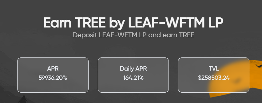 forestfinance_'s tweet photo. 🔊LP Pools are live! Stake your $WFTM - $TREE and $WFTM - $LEAF LP and earn $TREE in exchange!

Some numbers for your reference📈
$WFTM - $LEAF LP:
Juicy APR of 59,000%🤑
TVL - $258,000 💰💰

Join us at https://t.co/VedJlvTBiF! 🌳🌲
#tombfork $TOMB $FTM $BOO #2omb #3omb https://t.co/p9qmL74MFK