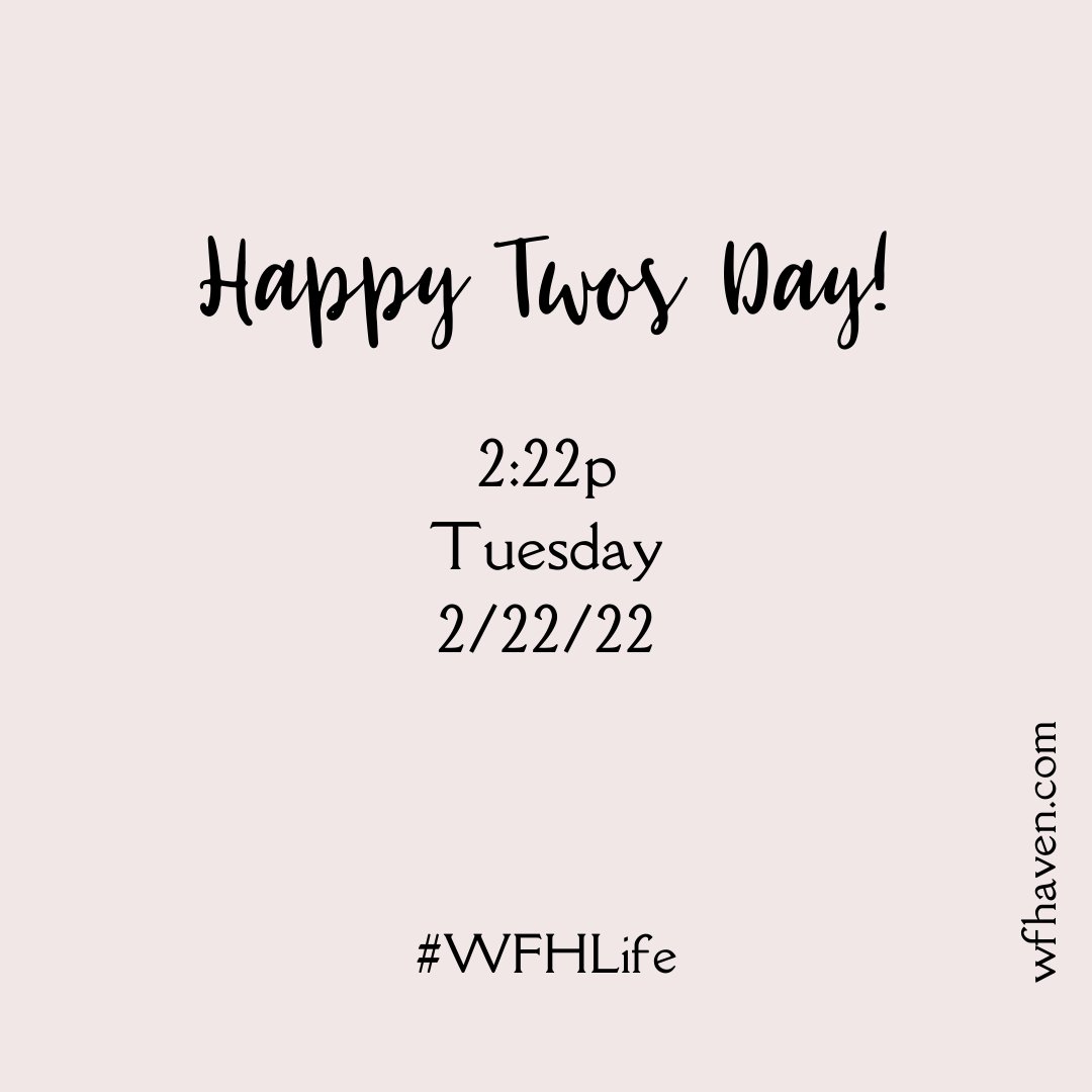 ImpeccablePromo's tweet photo. WOOHOO! It's one of those rare dates and times, Lovelies, so let's celebrate it 😃 Drop a 🎉or 🥳 below just for fun!
#WFHLife #222 #22222 https://t.co/MQcHHZx1yg
