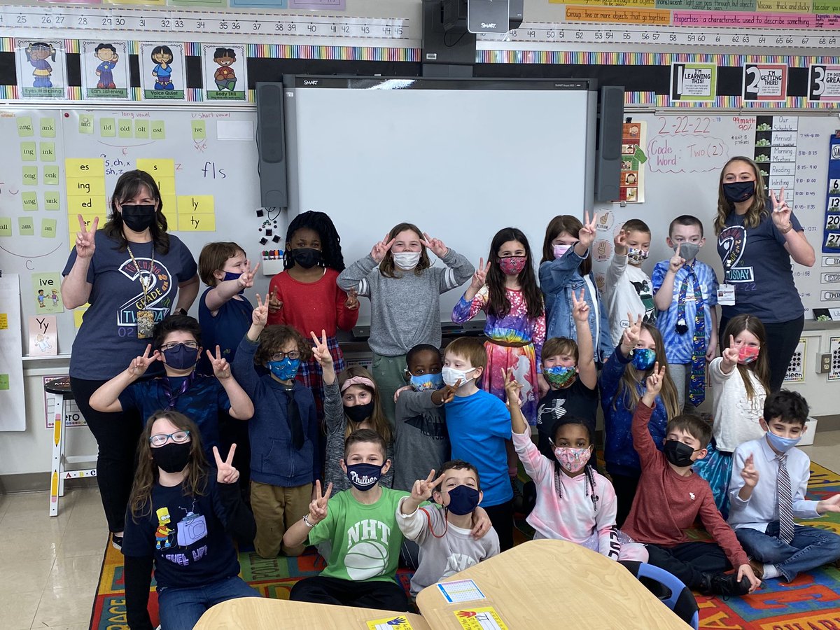 DrPatersonCBL's tweet photo. C. B. Lamb students and staff @NHTSCHOOLS are seeing double today 2/22/22 @helenpaynehp @Phillies https://t.co/qI6cu0Evqi