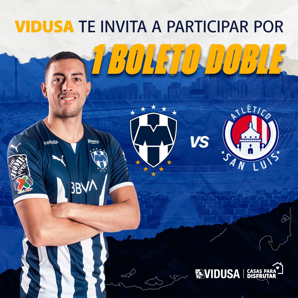 DiegoArmaMedina's tweet photo. ¡BOLETOS!

Llévate un pase doble para el juego  @Rayados VS @AtletideSanLuis 

🟦⬜️🟦⬜️
🟦⬜️🟦⬜️
🟦⬜️🟦⬜️

1- Sígueme y sigue a @Vidusa_mty 
2- Like y Rt
3- @ 2 amigos 
3- Menciona como quedó el último juego entre estos 2 equipos.

El ganador se dará a conocer el Jueves

¡Suerte! https://t.co/5X3G40vmhD