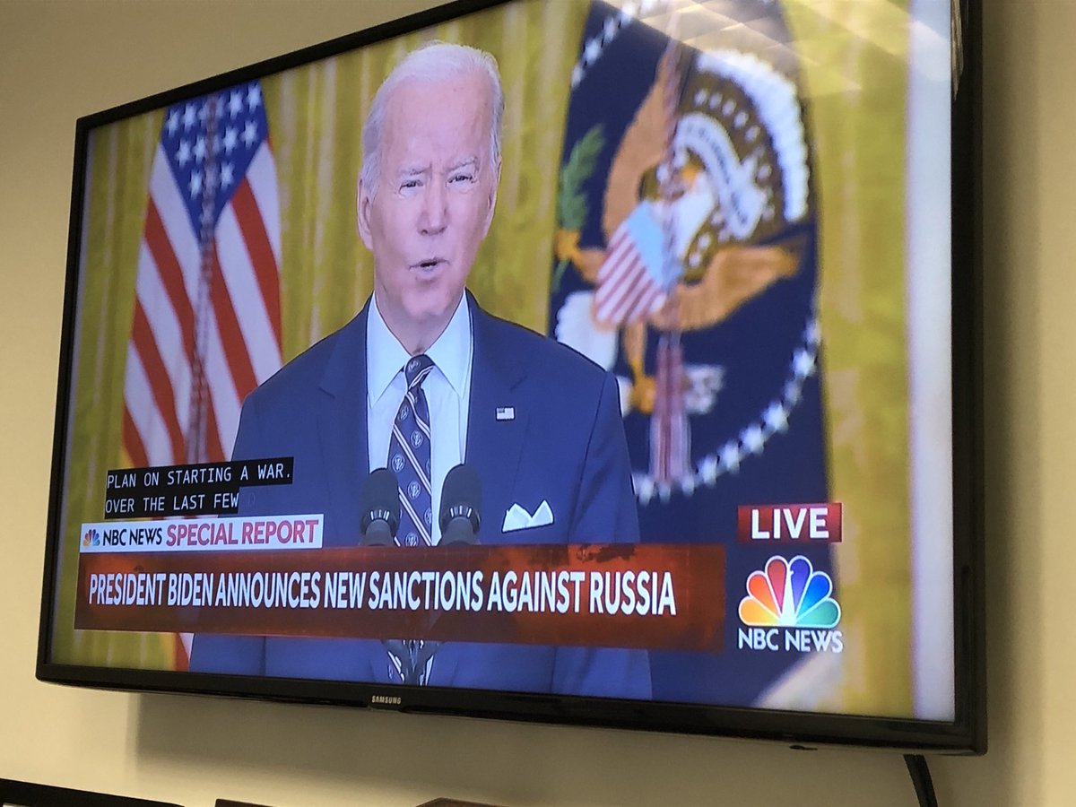 Watch live… President Biden is speaking on Ukraine invasion. ⁦<a href="/nbcbayarea/">NBC Bay Area</a>⁩