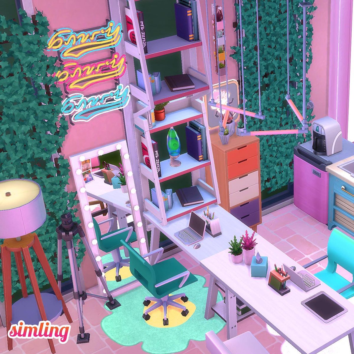 simling131's tweet photo. Some more screenshots💖

🦄 𝘚𝘵𝘶𝘥𝘪𝘰 𝘖𝘧𝘧𝘪𝘤𝘦 💜🌈
.
🚫No CC
• Gallery ID: simling131
#ShowUsYourBuilds #TheSims4 #ts4 #nocc https://t.co/qMVzdXCWjn