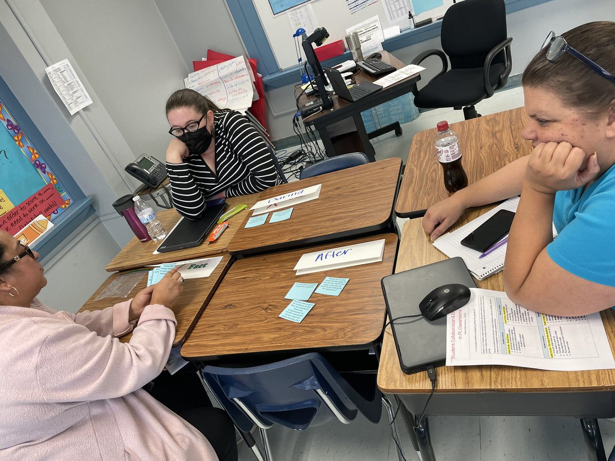 kristen_gibson1's tweet photo. Grateful to work w/ this 4th grade PL team (teachers, admin, coaches) at Parks. We were able to explore student/teacher actions during SDL & how to incorporate collaboration/strategic grouping. They walked away with great resources to try out in their classes. #PISDElemPL https://t.co/g0KVCRrOzx