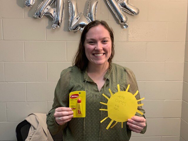 Ally_Petrek's tweet photo. It might be raining outside, but it is all sunshine in these @AndersonRaptors classrooms! Had a blast visiting these smiling faces with @CherylLKemper☀️☀️☀️@FHSchools #embarkFH https://t.co/y5J2bgT7ea