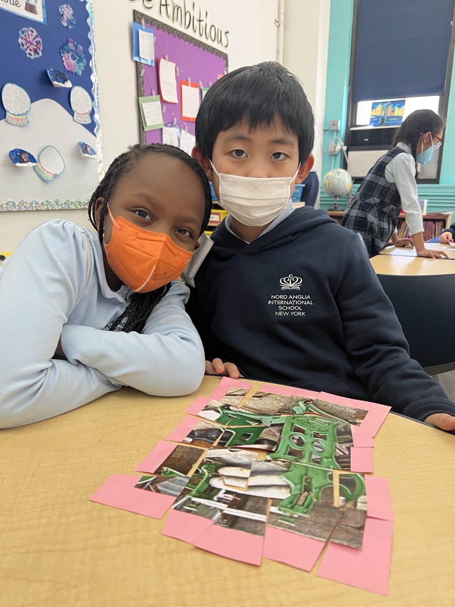 NAISNY's tweet image. Our #naisny Year 2 class have started a new Topic called ‘People of the Past’. They used their archeology skills to put pieces of artifacts together to figure out which item from the past they had found.