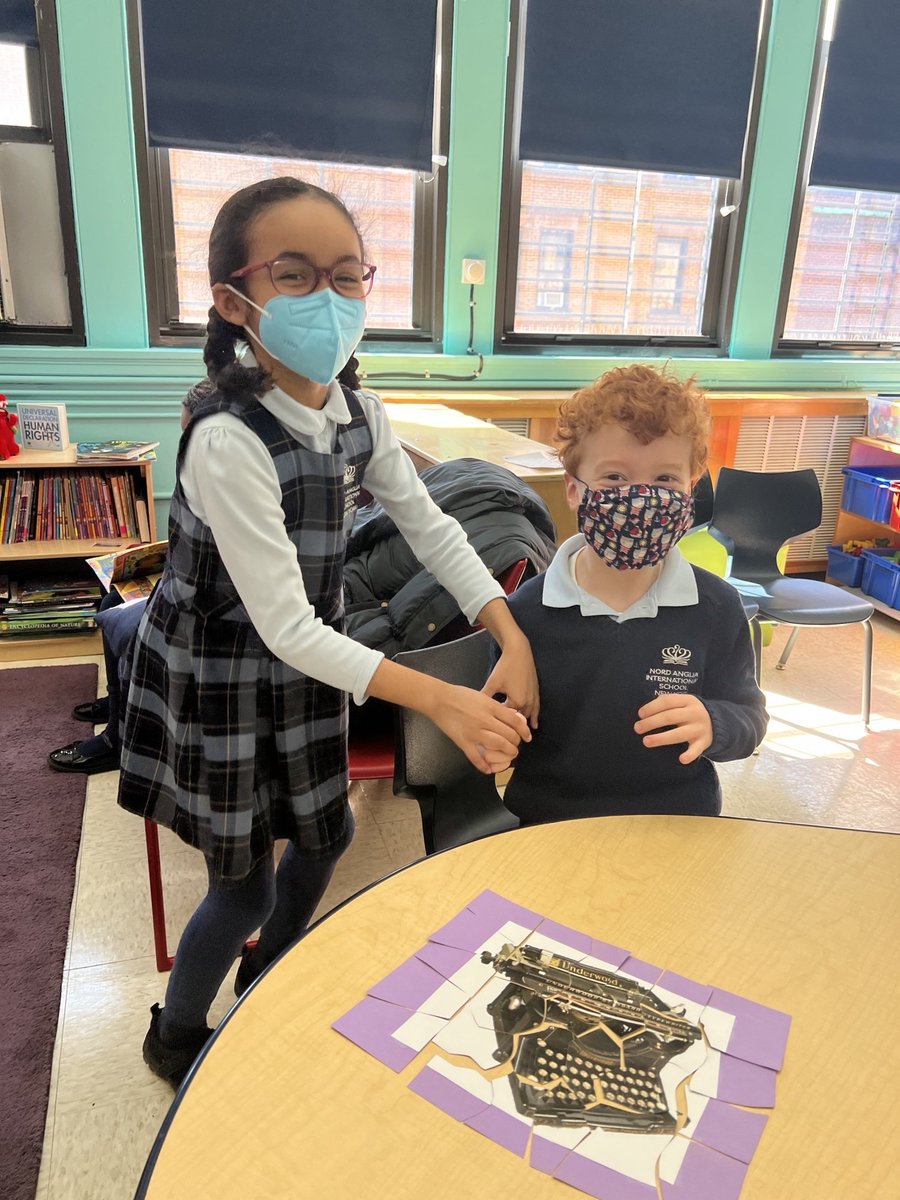 NAISNY's tweet image. Our #naisny Year 2 class have started a new Topic called ‘People of the Past’. They used their archeology skills to put pieces of artifacts together to figure out which item from the past they had found.