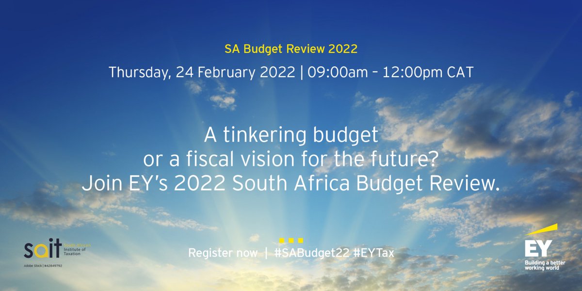 ekow_eghan's tweet photo. Will be hosting a Budget Review event at our 102 Rivonia offices this Thurs 24 Feb with a stellar cast of speakers. Professor Engel and the @ins_sait community have lent support in shaping the agenda. Join the conversation @EY_Africa #Budget22 https://t.co/0o2VPSgaJh