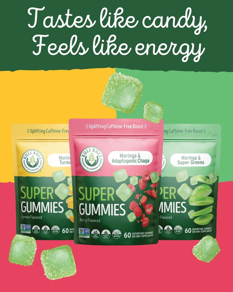 So excited to share <a href="/KuliKuliFoods/">Kuli Kuli Foods</a> newest product - SuperGummies! They taste amazing and are packed with powerful superfoods. Check them out kulikulifoods.com/collections/su…