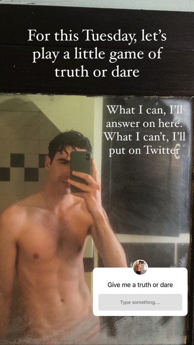 Hop over to my Insta, @myrealaccountx, and we can play a virtual game of truth or dare https://t.co/<a class="tags" href="/tag/myrealaccountx">@myrealaccountx</a>