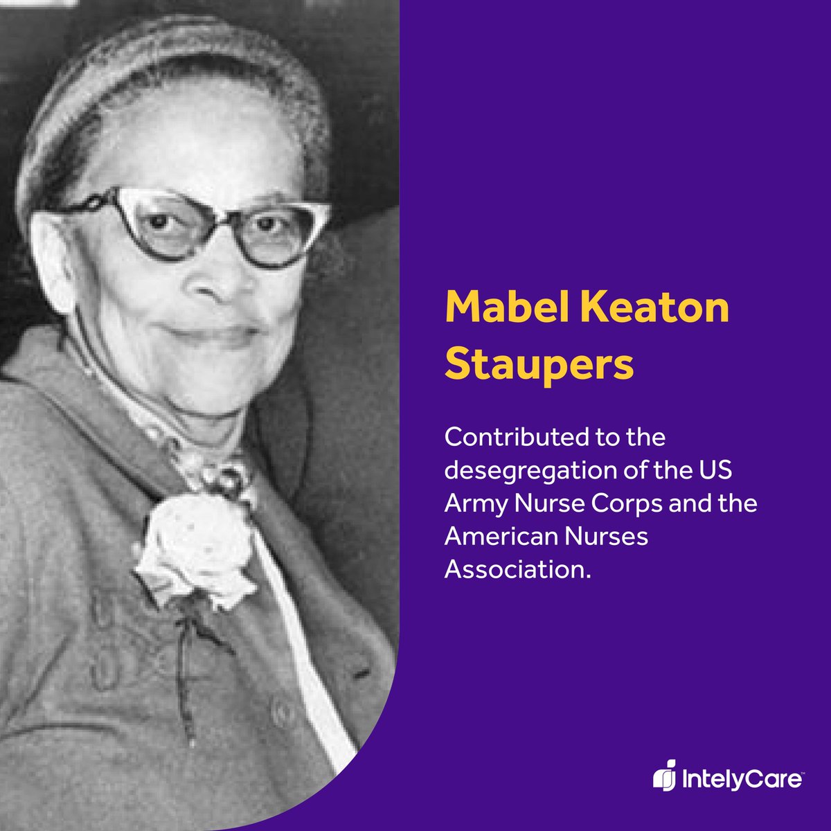 IntelyCare's tweet photo. Black #nurses throughout history have made an incredible impact on the #nursing profession. Learn more about these pioneers here: https://t.co/UYOdGA78VO 

#BlackHistoryMonth #NurseTwitter #NurseHistory https://t.co/6Rda9f1GbJ