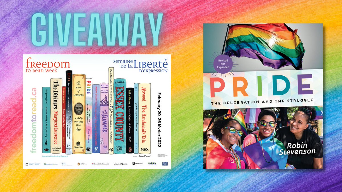 orcabook's tweet image. 💚 Contest Alert! 💚

It&apos;s #FreedomToReadWeek and we are giving away two prize packs, each containing a Freedom to Read Week poster and a copy of PRIDE! 🌈

To enter:
-Follow @orcabook
-Tag a friend in the comments

Contest ends Feb 25 at midnight PST. US/Canada only.