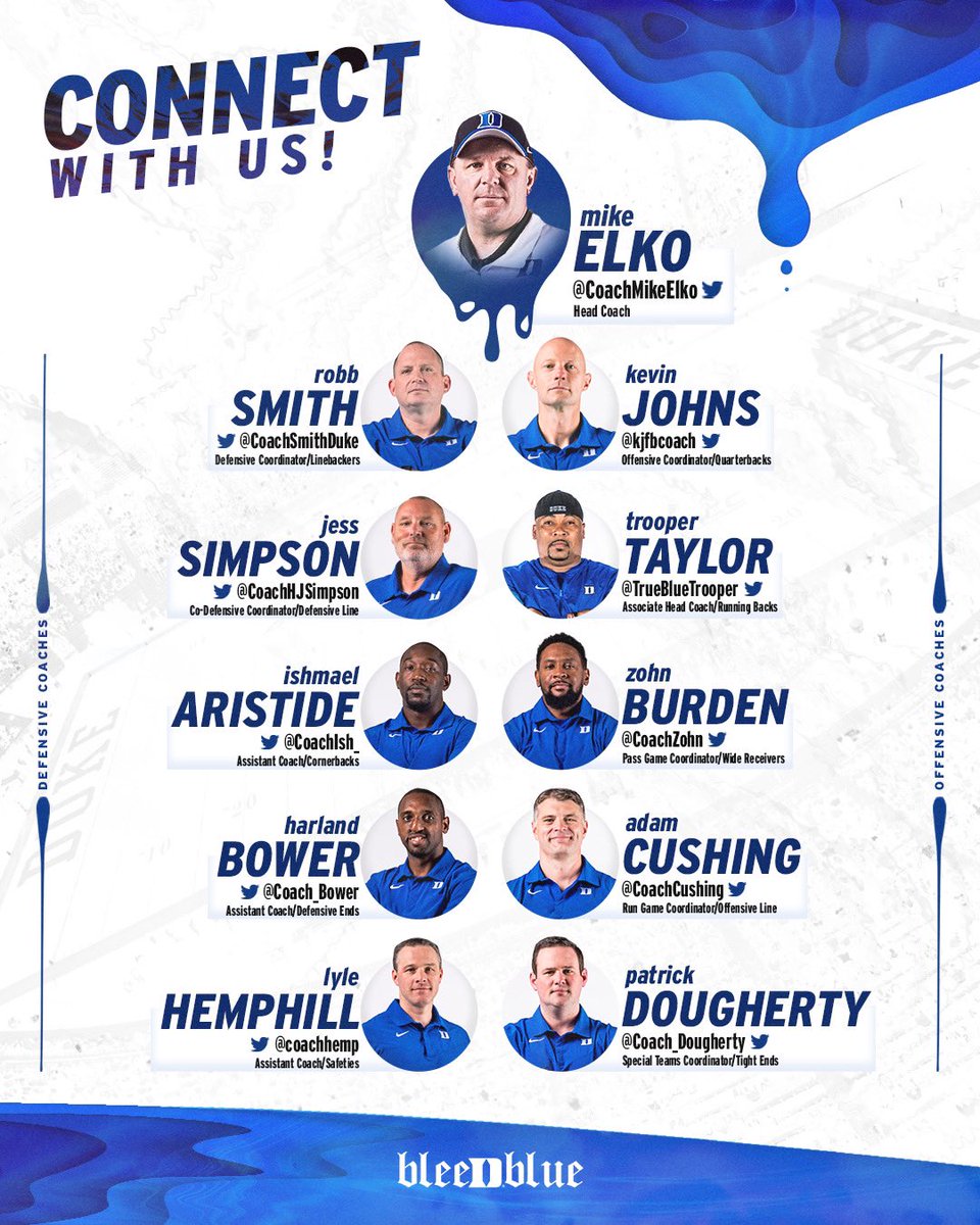 Hit that follow button and connect with our staff. 

#BLEEDBLUE