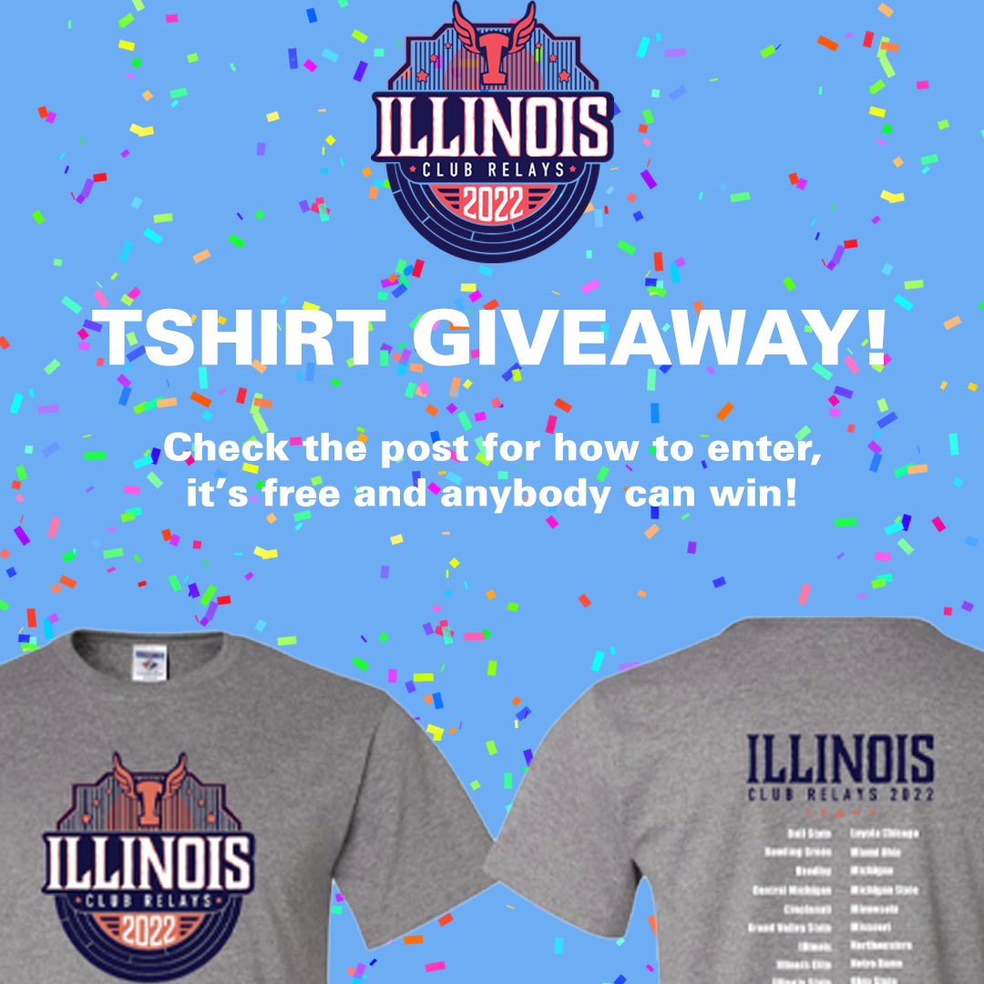 For Day 4 we are doing a Tshirt giveaway!! Please check the Club’s instagram for more information on how to enter. It is just illinitrackclub on insta so go check it out!