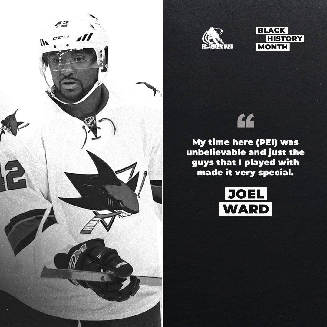 FROM UPEI TO THE NHL! In 2016, his banner was raised at the MacLauchlan Arena in Charlottetown.

Today, on the 22nd of February, we honour #22 for your UPEI Panthers, Joel Ward.

#BlackHistoryMonth