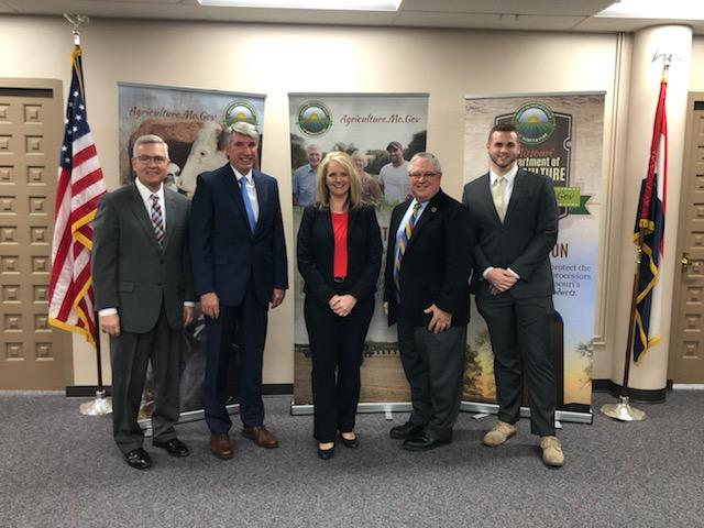 CadeTremain's tweet photo. Great day today in Jefferson City! Thankful for the opportunity to meet with
@MoAgriculture 
@DanHoux 
@DougRicheyMO
@UCMComDis
@UCMPresident 
@UCMGovRelations 
@UCentralMO https://t.co/1GXdA4Y95q