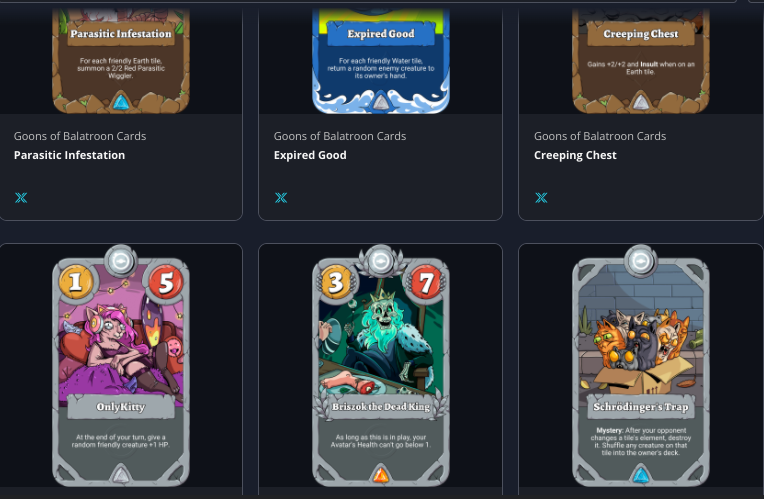authenticnfts1's tweet photo. @GoonsNft It is happening! #GoonSplosion Check out this legendary pull (a couple blue rares mixed in as well)!!! Get in while you can -- this game has been building for months! Go read the plan. LEGIT. https://t.co/sYWSrH9uBL