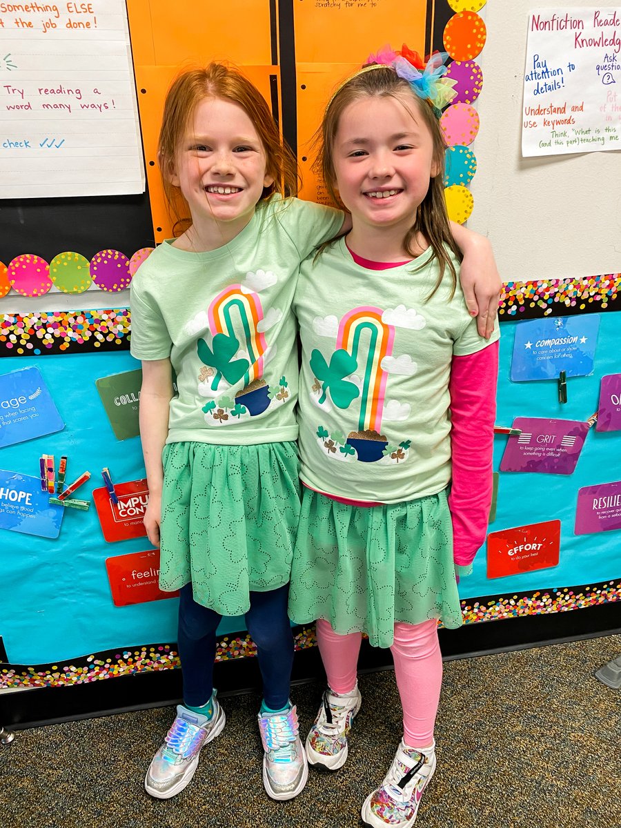Purefoy2nd's tweet photo. It's TWOS-day in 2nd grade!! This is the greatest day filled with two's facts, problem solving and twin dress up.✨ 2-22-22 #FISD2 #TWOsday #WeAreOne https://t.co/I57BynK3CT
