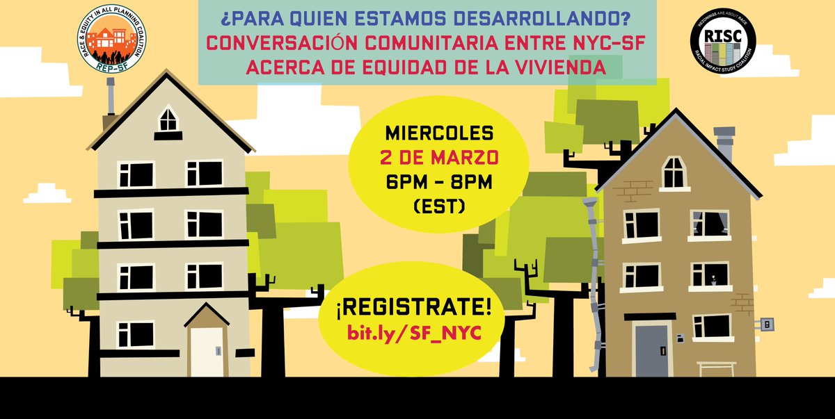 RegionalPlan's tweet photo. Tune in next month when @RacialStudy partners with @REPCOALITIONSF to host a bi-coastal community discussion about housing equity. 

📅 March 2 | 6-8pm EST
📌 https://t.co/RJK80by8yb https://t.co/2CqiH2ZLqx