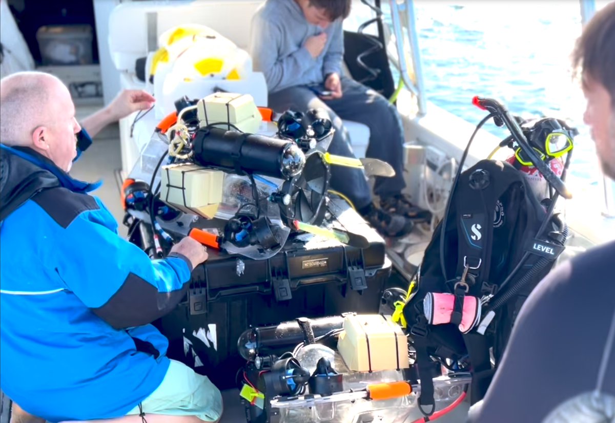 RobotsISE's tweet image. RSE is back in the water hunting Lionfish in Pensacola, Florida. Great day on the water with Brady Hale and the crew #NiuhiDivCharters. Thank you to Captain Andy Ross for all the support