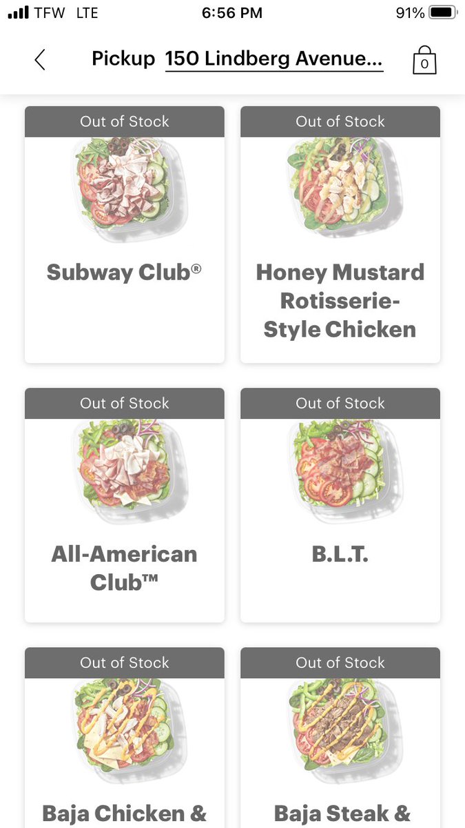 modifiedmadnes2's tweet image. Odd my local @subway has been out of stock ,for over a week ,of all salads by can sell the corresponding sandwiches.   @Subway

#SUBWAY #poorcustomerservice #lazyworkers