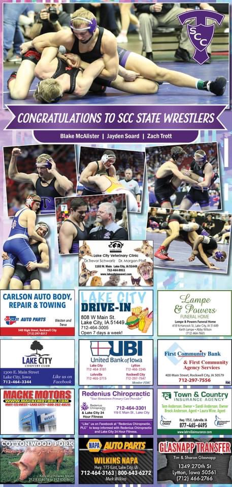 Here are some previews from this week’s issue. 

We featured Lohrville’s Terry Schamel, Manson’s Crash My Crater and the <a href="/scc_titans/">SCC Titans</a> winter sports teams in our latest edition. Congrats to <a href="/bmcalister_4/">Blake McAlister</a>, <a href="/jsoard55/">Jayden Soard</a> and Zach Trott on their success this season.

#LocalJournalism