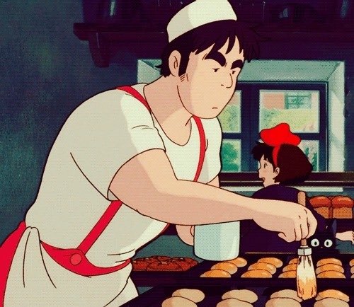 New animated boyfriend:Fukuo, the mute baker from Kiki’s Delivery Service. 