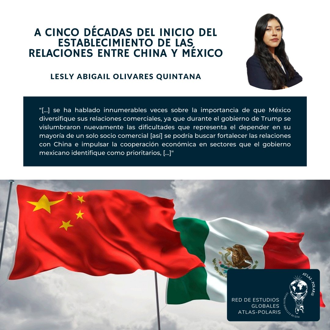 El artículo completo lo pueden consultar en nuestra página web: bit.ly/33HmVLv

#México #China #50aniversario #MéxicoChina 🇨🇳🇲🇽 #relacionesdiplomáticas #socioscomerciales #cooperaciónbilateral