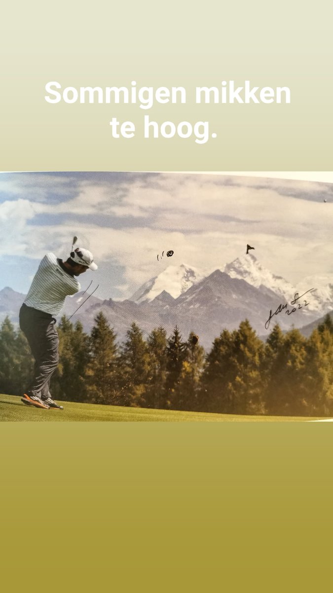 Sommigen mikken misschien te hoog. by Jan S