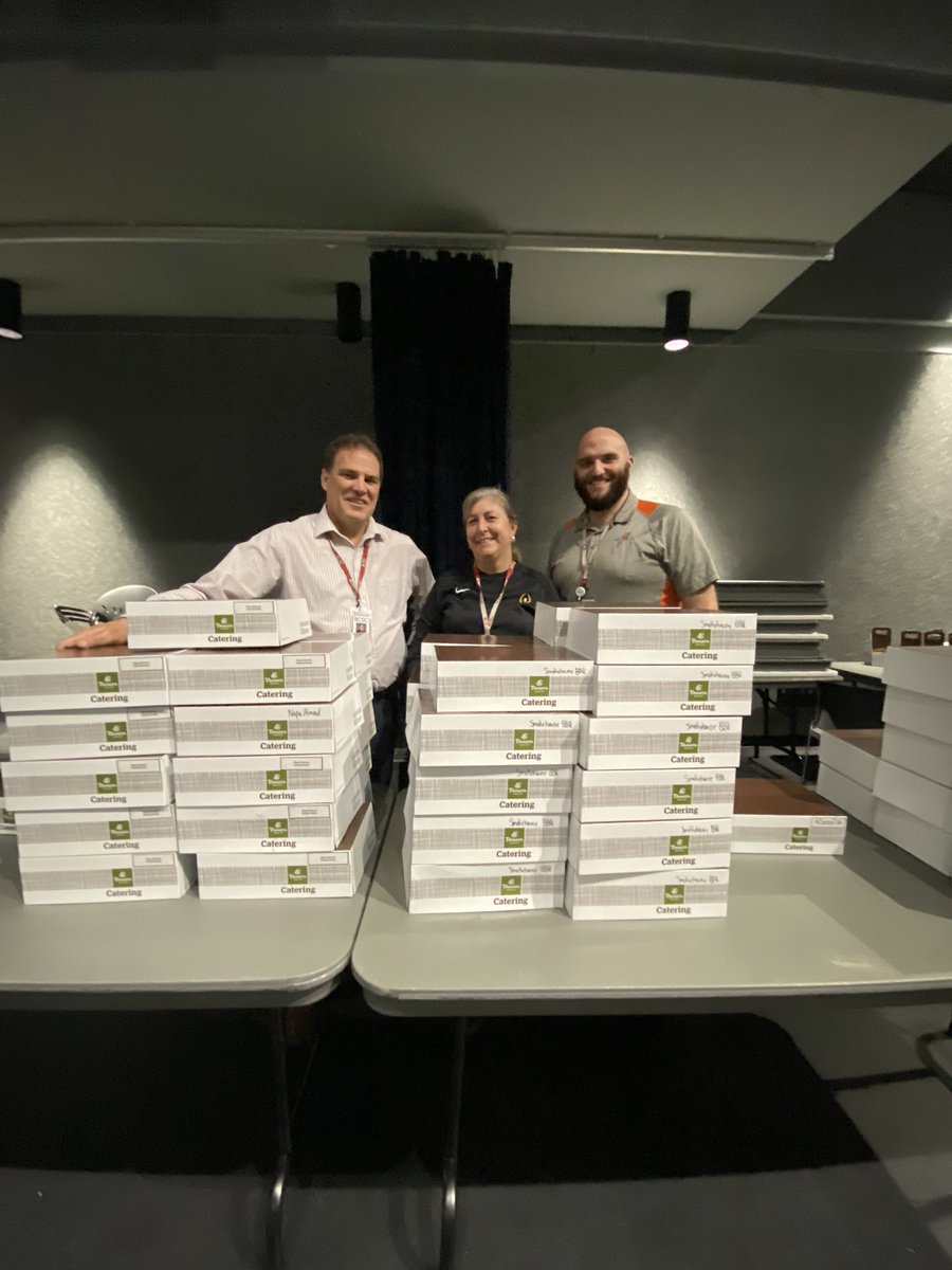 Major thanks to <a href="/CFPExtraYard/">College Football Playoff (CFP) Foundation</a> <a href="/2022Indy/">Indianapolis Host Committee</a> @cfpplayoff2022 for the lunches from <a href="/panerabread/">Panera Bread</a> for ALL of the staff at <a href="/centralbcsc/">Central MS</a>!! We love celebrating our amazing staff like <a href="/mindy_summers/">Mindy Summers</a> and we are grateful that all of our awesome staff got to join in the wonderful celebration!