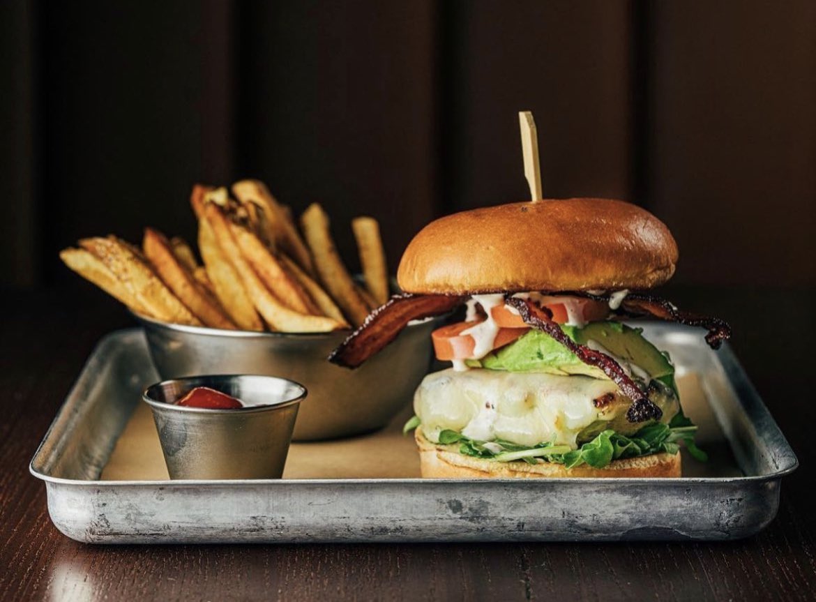 The Chorizo Burger.🍔🔥 house-blend ground beef and chorizo sausage patty, topped with pepper jack cheese, grilled peppers, onions &amp; a smoky chipotle mayo. Served on our sweet onion roll.🔥