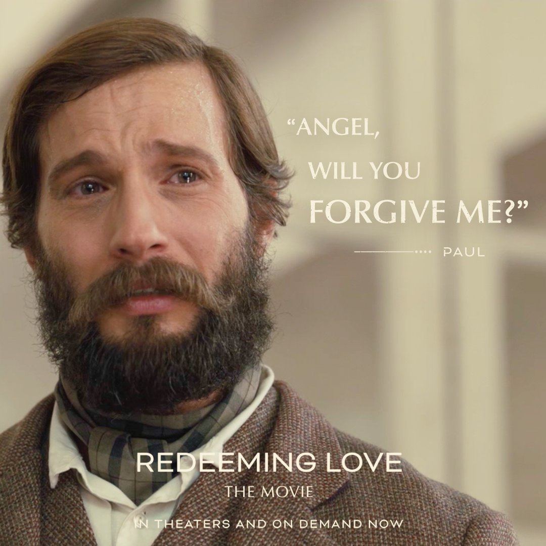 “How could I not? With all of the forgiveness that I’ve been given.” – Angel #RedeemingLoveMovie is available On Demand in the U.S. and Canada! WATCH NOW!