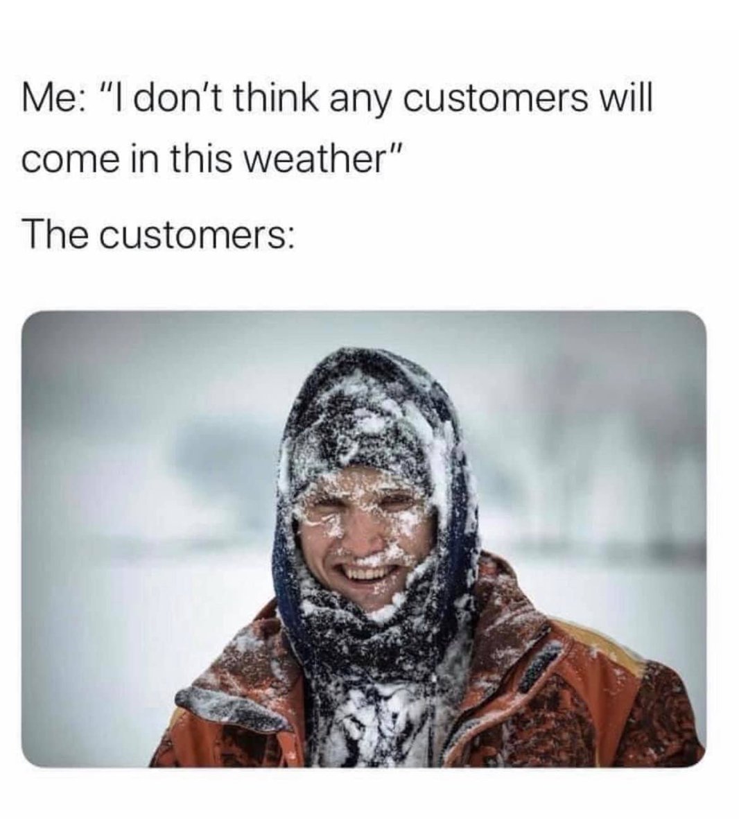 We are open, stop in!