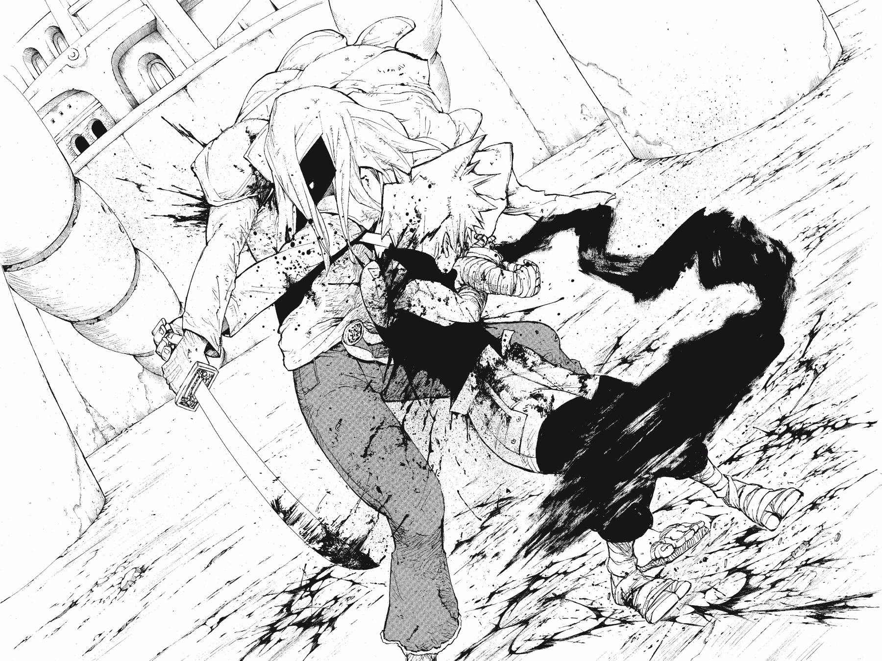 Muruishin on X: “Black☆Star vs Mifune & Arthur vs Dragon are two