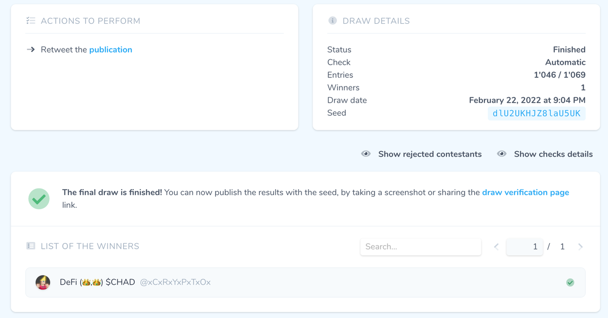 Congrats <a href="/xCxRxYxPxTxOx/">🐸J3K1LL🐸</a> 

The Athena $THRONE node is ready for you. Send us your address via Twitter or Discord (contact Jin or GoldenBoy).

Verification
pickaw.app/contests/check…

#MidasDAO #AVAX #Avalanche $CROWN #NaaS #NodeArmy #FaaS #DaaS #DeFi #NFT #Metaverse #P2E