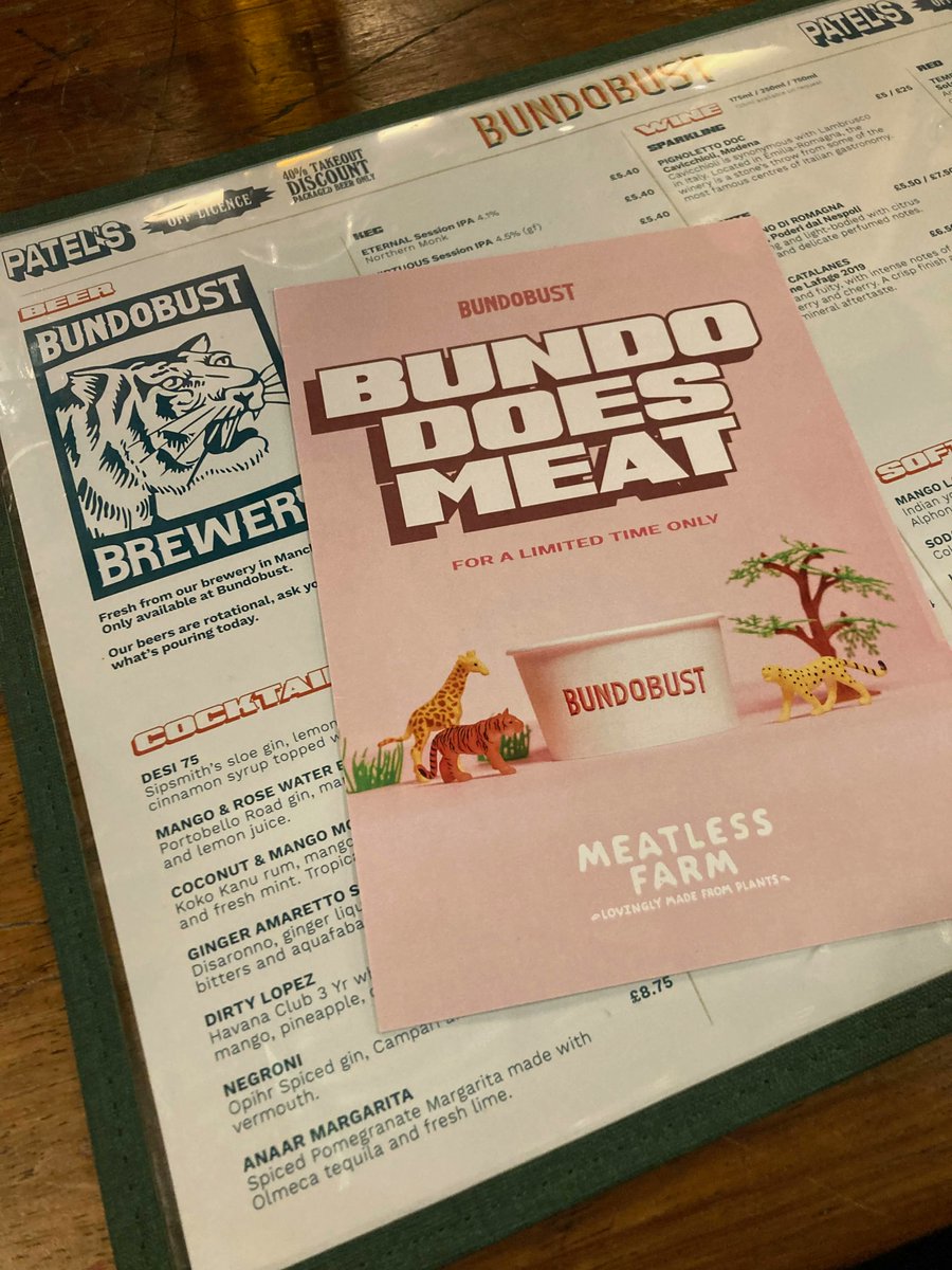 koolbadges's tweet photo. Well Bundobust Brewery in Manchester was pretty EPIC - lots of Vegan options on their Meatless Farm menu and the beer selection was SO good too! Highly recommend a visit. 🍺 🧡 #veganood #vegancurry #manchester #meatlessfarm #bundobust #bundobustbrewery #visitmanchester https://t.co/fCbidJNP7V