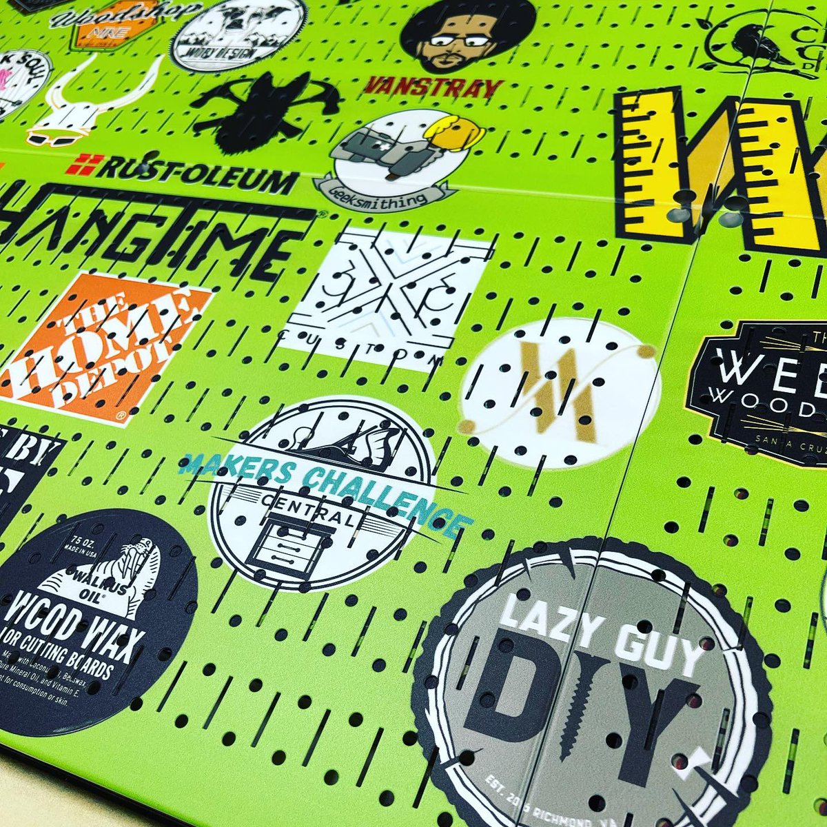 WallControl's tweet photo. Want a #sneakpeek of the #giveaway you can win while attending @WorkbenchCon this week? The #wallcontrol #pegboard #maker #stickerwall made by @HangTimeStore will be in our booth this week for one lucky winner to take home! Sorry friends, must be present at #WorkbenchCon to win! https://t.co/7gZIFEHVvm